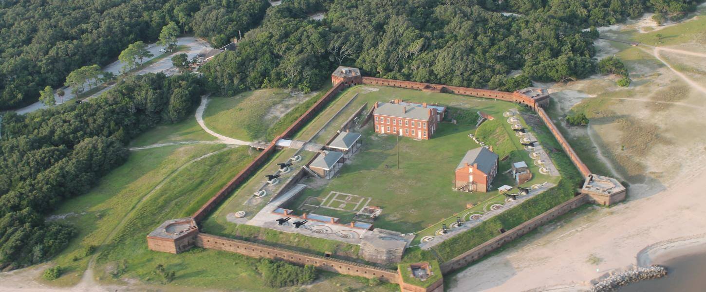 aerial view of the Fort